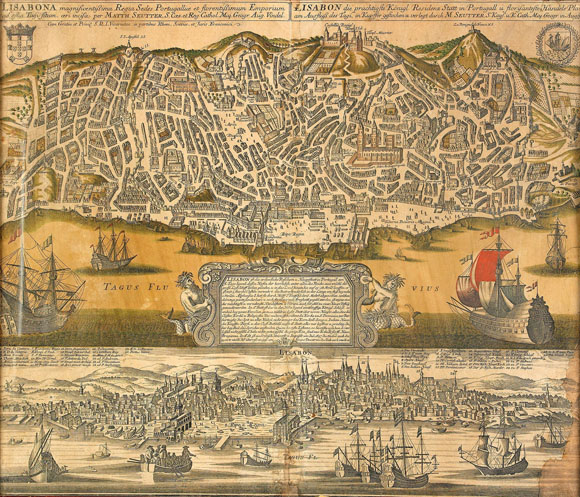 План-карта города Лиссабон (1740)