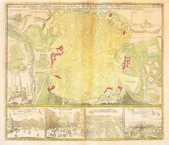 План-карта города Мадрид (1735)