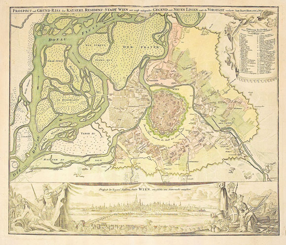 План-карта города Вена (1750)