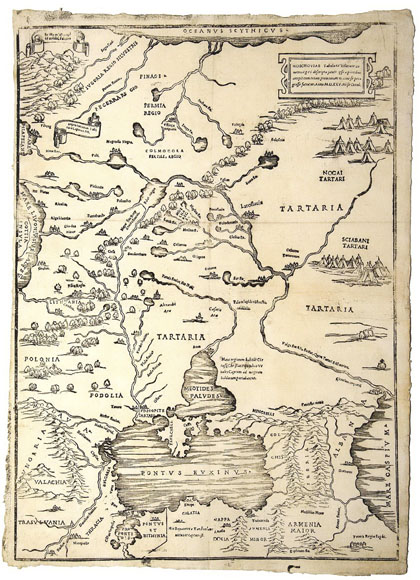 Древняя карта Московии (16 век)