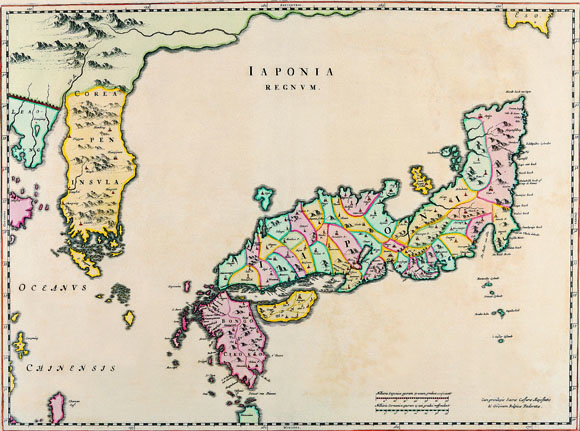 Старинная карта Японской Империи (16 век)