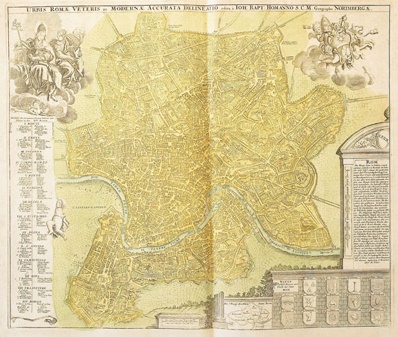 План-карта города Рим (1720)