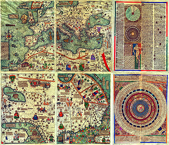 Каталонский атлас, Европа и Азия (1375) 6 листов