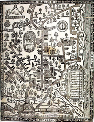 Старинная карта времён Киевской Руси (1200)
