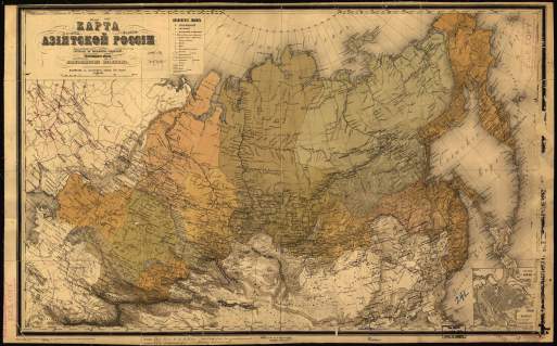 Карта Азиатской России (1868)