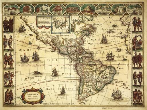 Карта Америки (1649)