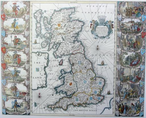 Карта Британии (1676)