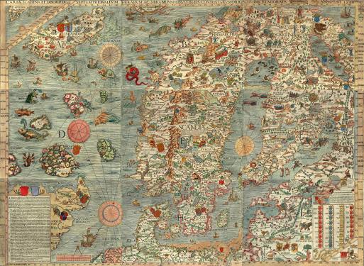 Карта Северной Европы (1539)