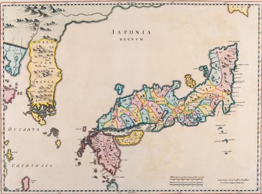 Карта Японии (1655)