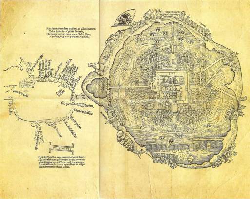 План города Теночтитлан (1519)