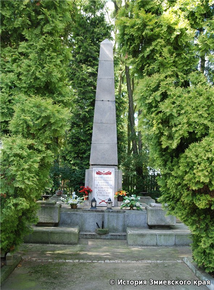 Центральный памятник кладбища в г. Волув