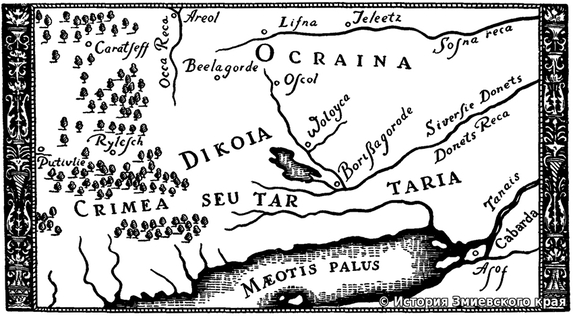 Карта Исаака Массы 1633 г.